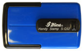 Kapesní razítko Shiny S-Q32 modrá (geocaching)