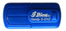 Kapesní razítko Shiny S-Q12 modrá
